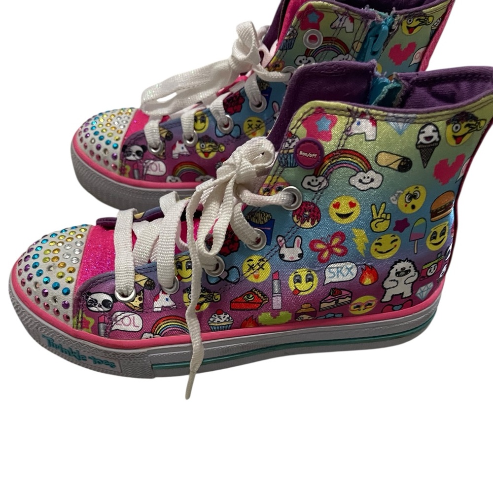 Sketchers twinkle toes high tops‎ size 1.5 boxGT
